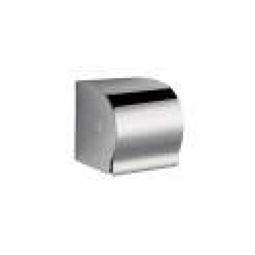 Distributeur de papier WC avec couvercle Inox poli brillant