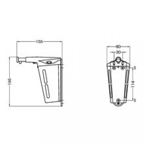 Distributeur de savon 0,35L avec bouton…
