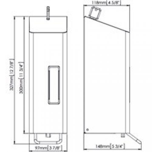 Distributeur de savon 1,2L gris avec levier…