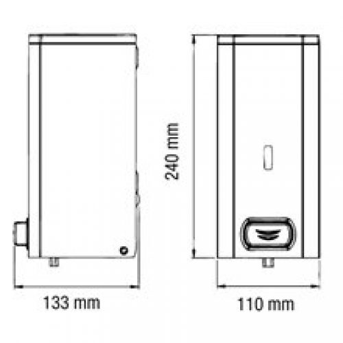 Distributeur de savon 1,5L blanc…