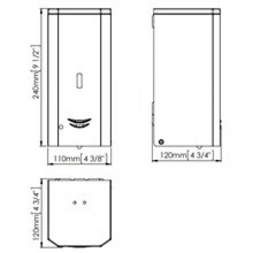 Distributeur de savon 1L automatique satiné…