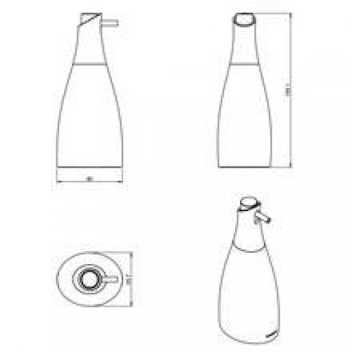 Distributeur de savon blanc doux saku COSMIC