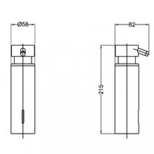 Distributeur de savon brillant à encastrer…