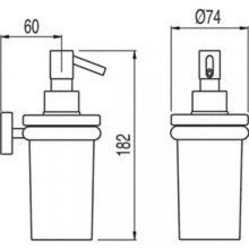 Distributeur de savon mural MAX-TRES