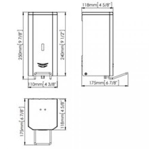 Distributeur de savon spray gris avec levier…