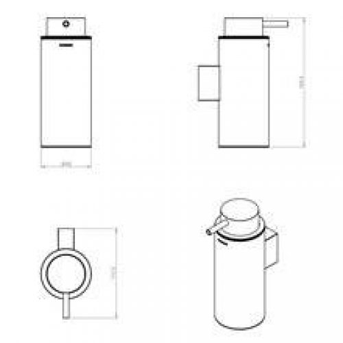 Distributeur de savon suspendu minimalisme COSMIC