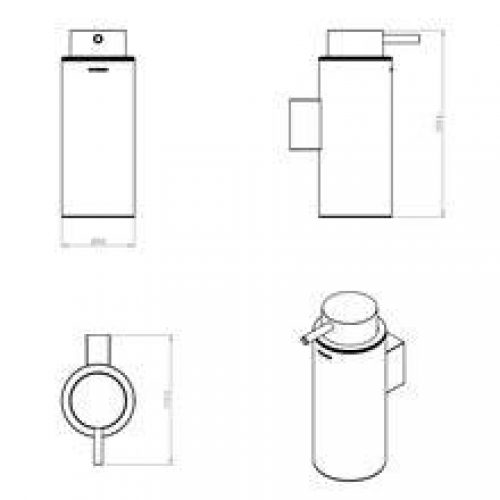 Distributeur de savon suspendu white COSMIC