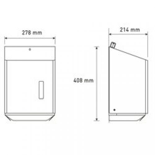 Distributeur de serviettes en rouleau 20 cm RAL…