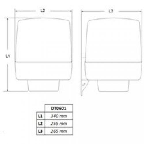 Distributeur de serviettes en rouleau 22 cm…