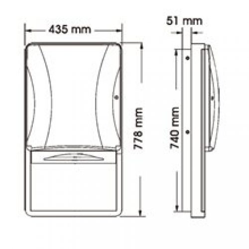 Distributeur de serviettes à encastrer Bradley…