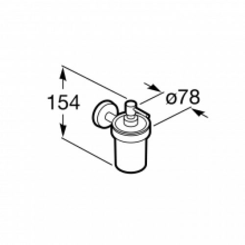 Distributeur mural Twin Roca