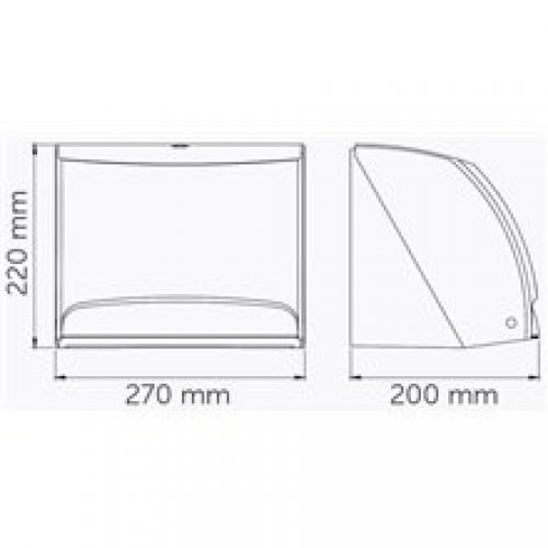 Distributeur papier rouleau/essuie-mains plié…