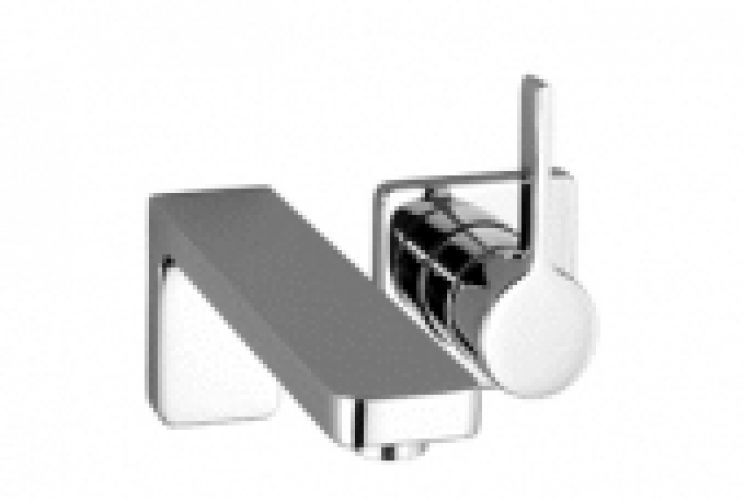 Dornbracht Lulu – Mitigeur monocommande lavabo pour montage mural avec projection 200 mm sans garniture de vidage chrome
