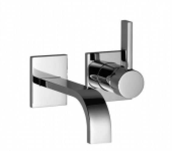 Dornbracht MEM – Mitigeur monocommande lavabo pour montage mural avec projection 200 mm sans garniture de vidage chrome