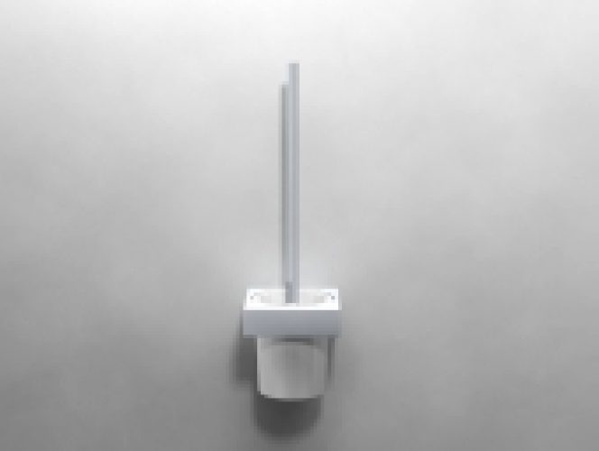 Dornbracht MEM – Set porte brosse de toilette platine mat