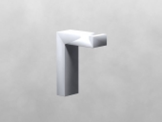 Dornbracht Symetrics – Crochet porte serviettes platine mat