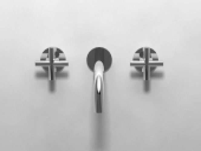 Dornbracht Tara – Mélangeur monotrou lavabo pour montage mural avec projection 190 mm sans garniture de vidage chrome