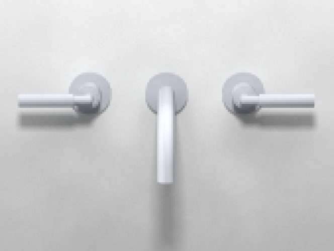 Dornbracht Tara – Mélangeur monotrou lavabo pour montage mural avec projection 190 mm sans garniture de vidage platine mat