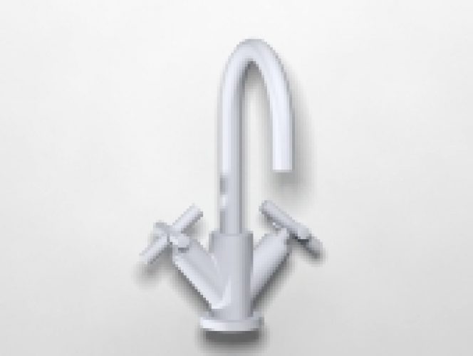 Dornbracht Tara – Mélangeur monotrou lavabo taille L avec garniture de vidage platine mat