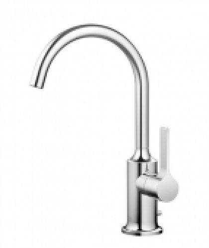 Dornbracht Vaia – Mitigeur monocommande lavabo taille L avec garniture de vidage platine mat