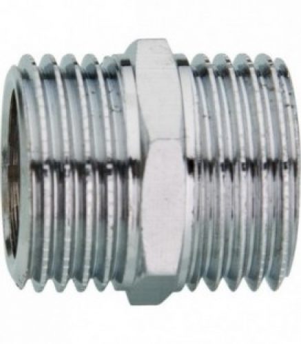 double nipple 1/4&Prime; chrome