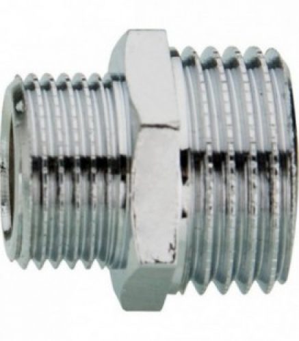 Double nipple de reduction chrome 1/2&Prime; X 3/8&Prime;