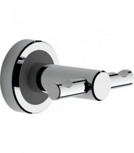 Double patere Erlau DHA, anodisé