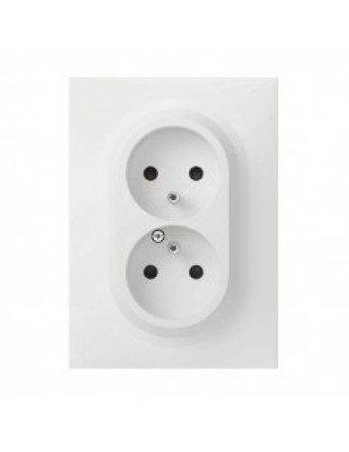 Double prise 2P+T compacte monobloc Dooxie one 16A complet avec…