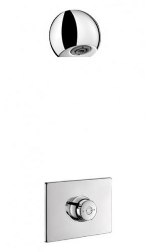 Douche Collective Delabie TEMPOSTOP Ensemble de douche temporisé Chromé 260 x 200 mm 749239