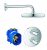 Douche Encastrable Grohe Grohtherm 1000 286mm 1 jet Chromé