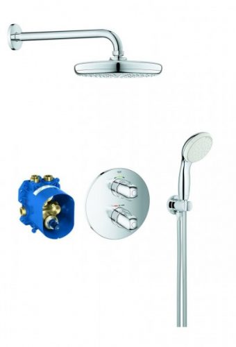 Douche Encastrable Grohe Grohtherm 1000 286mm 2 jets Chromé