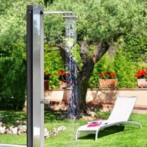 Douche solaire en acier NIAGARA