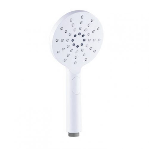 Douchette à main NT240 en blanc mat – 3 types de jets différents et picots anticalcaire