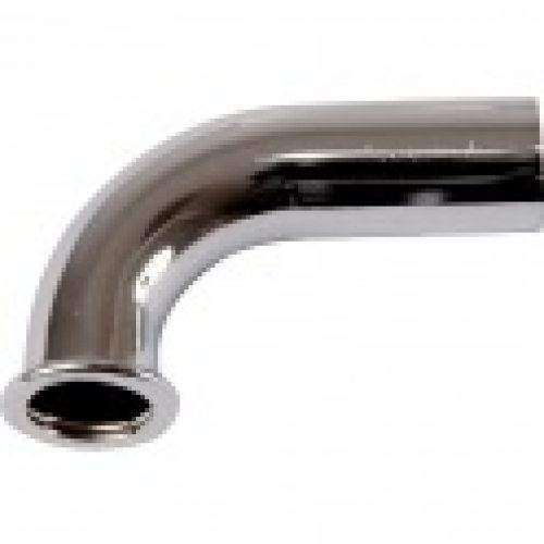 Douille laiton chromé coudé – Pour écrou F 1/2&Prime; – Ø 14 mm – Grandsire