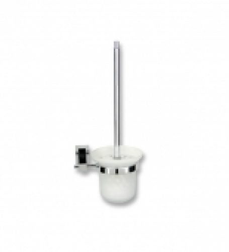 Dresta Sebastian – Set porte brosse de toilette chrome / blanc