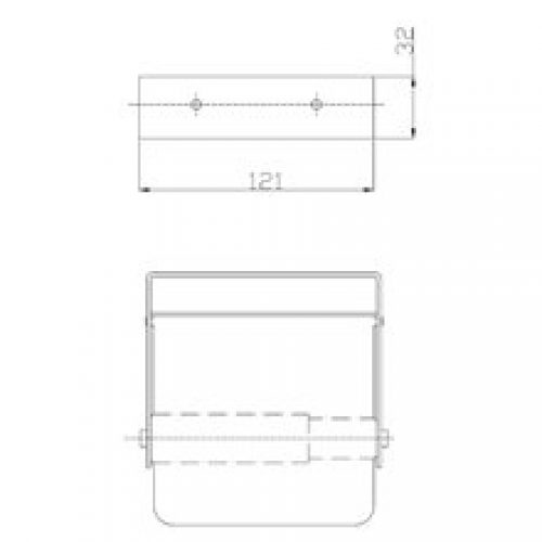 Dérouleur de papier WC avec couvercle en laiton…