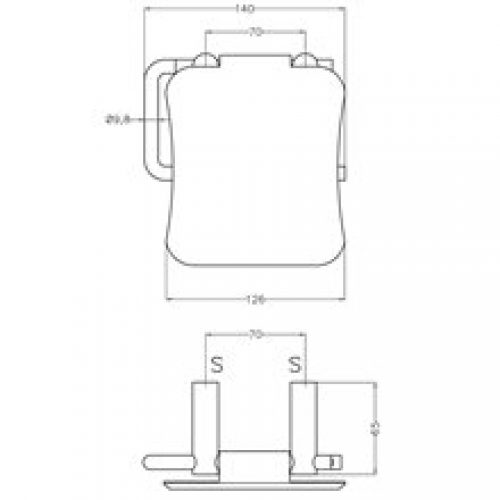 Dérouleur de papier WC avec couvercle satiné…