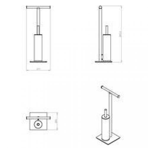 Dérouleur et brosse WC project COSMIC