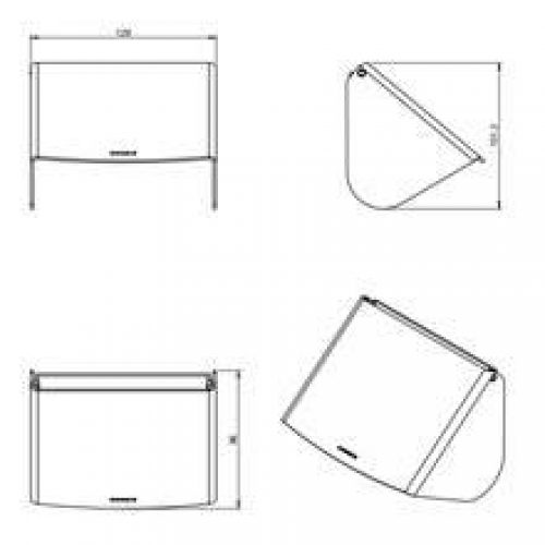 Dérouleur papier avec couvercle black COSMIC