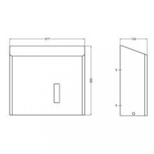 Dérouleur papier WC 33cm gris Mediclinics