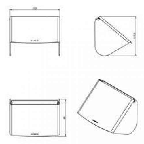 Dérouleur papier WC avec abattant working COSMIC