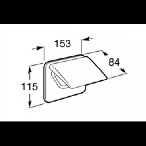 Dérouleur papier WC avec couvercle Hotels 2.0 Roca