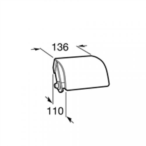 Dérouleur papier WC avec couvercle Hotels…