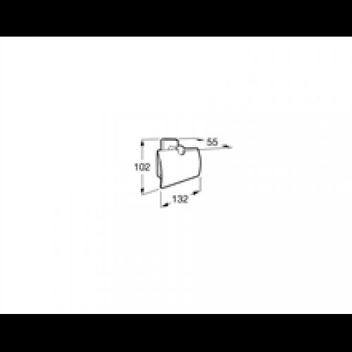 Dérouleur papier WC avec couvercle Victoria Roca