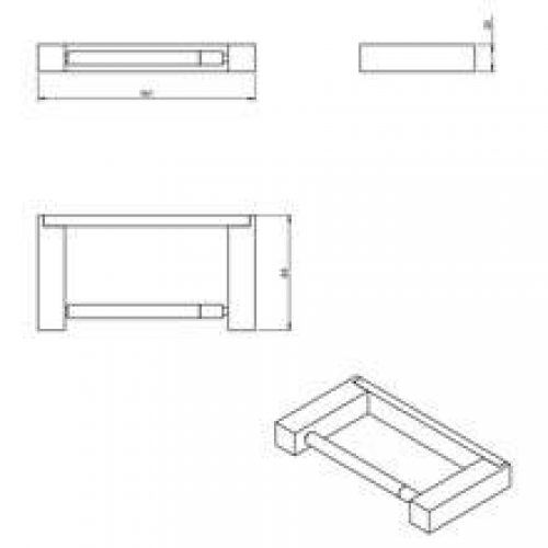 Dérouleur papier WC avec ressort sans couvercle…