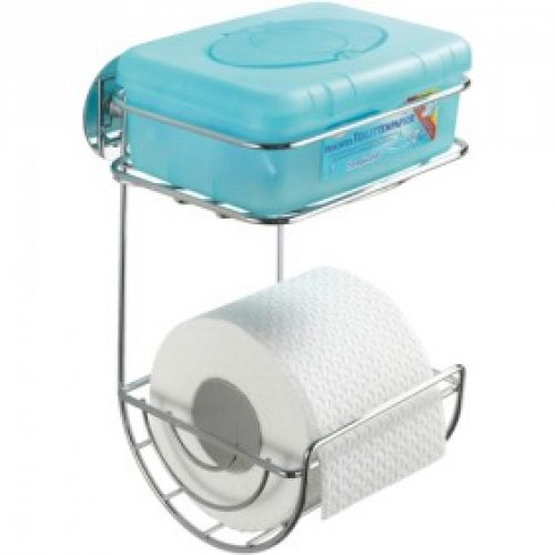 Dérouleur papier WC avec tablette – Support mural – Turbo-Loc
