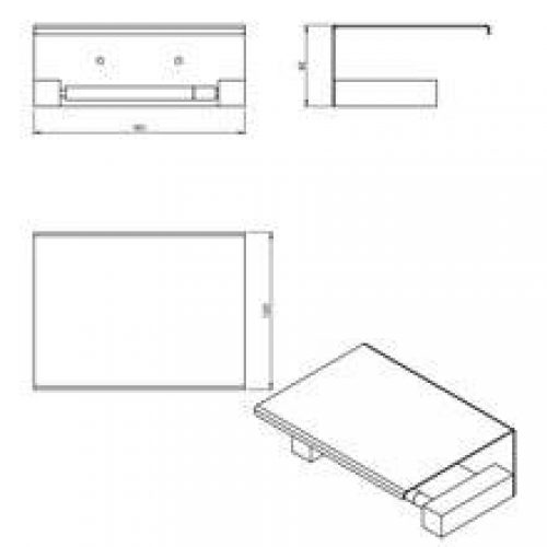 Dérouleur papier WC bath life COSMIC