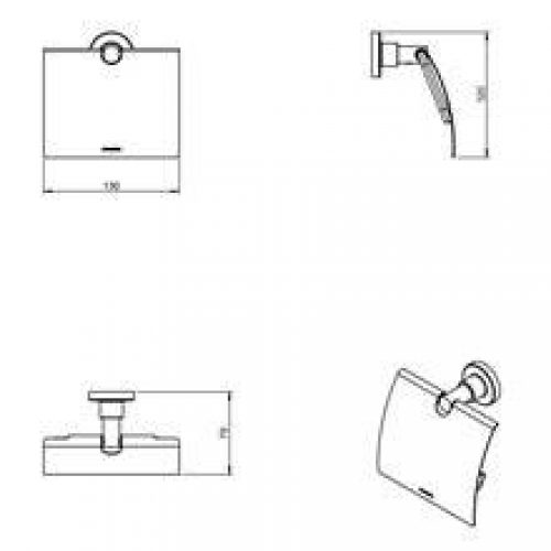 Dérouleur papier wc contract COSMIC