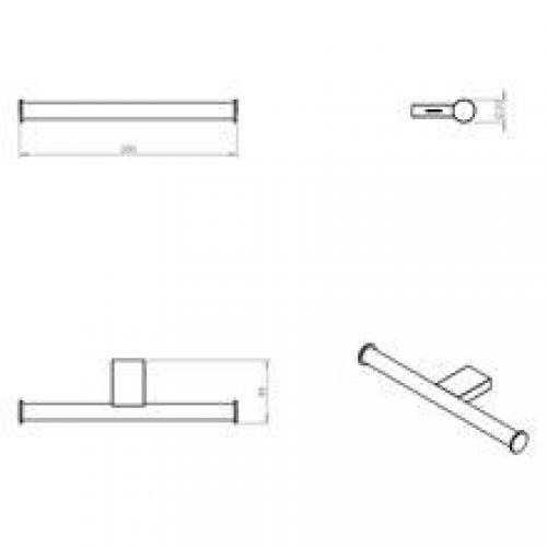 Dérouleur papier WC double project COSMIC