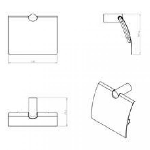 Dérouleur papier WC minimalisme COSMIC